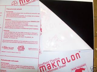 black lexan polycarbonate makrolon sheet 36 x 16