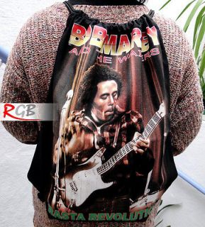 Bob Marley Guitar Canvas Tote Backpack Bag for Men and Women