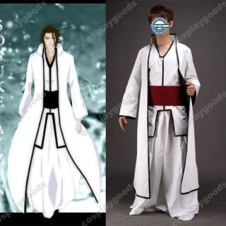 White Bleach Aizen Sousuke halloween Cosplay Costume Tailored any size