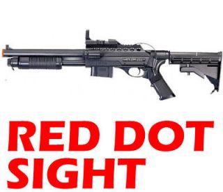   AIRSOFT PUMP SHOTGUN PISTOL SNIPER RIFLE HAND GUN w/ 6mm BB RED DOT