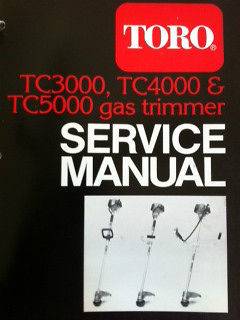 Toro TC3000 TC4000 and TC5000 Gas Trimmer Service Manual