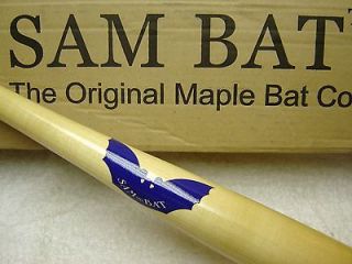 SAM BAT MMO WOOD BAT 33 inches NATURAL / BLUE LABEL