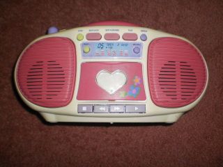   Barbie Dance With Me Talking Boombox BE  160 CD Cassette Player
