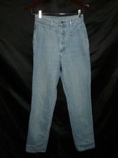   80s Rockies Western Light Blue Jeans XS S High Waist Denim West