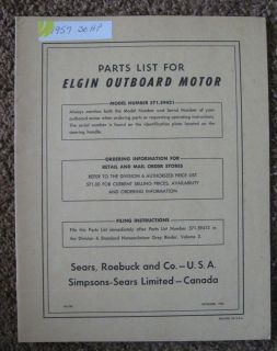 elgin boat motor in Outboard Motors & Components