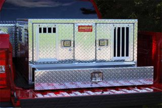 Owens Dog Truck Box   Diamond Plate Construction 46W x 45D x 26H 
