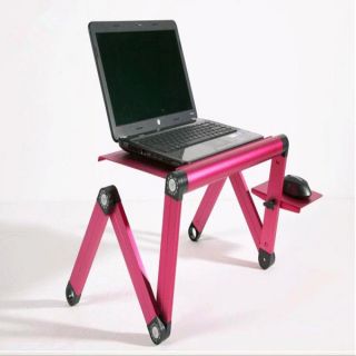   Folding Notebook Laptop PC Table with USB Cooler Cooling Fan Red