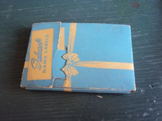 VINTAGE 1940s UNUSED BOX STYLECRAFT NAME LABELS CHICAGO