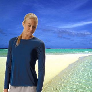 Ladies Rash Guard Womens Long Sleeve Swim Shirt Surf Swimwear SPF 50
