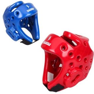   TKD Kickboxing Helmet Head Gear Guard Protector S XL Red & Blue
