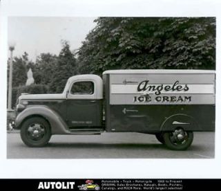 1938 Ford Angeles Ice Cream Truck Factory Photo
