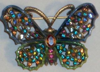 Vintage Sparkly Jay Feinberg Strongwater Brooch Pin Super Condition