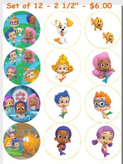 Bubble Guppies   Edible Photo Cup Cake Toppers   Set of 12   $3 