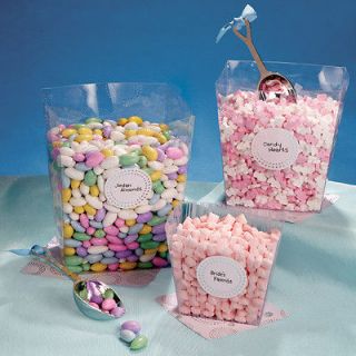 3pc Candy Buffet Clear Square Container Favor Kits
