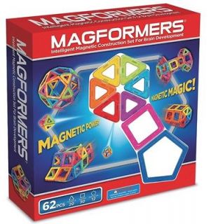 Magformers 62 Pcs Magnet Standard Magnetic Construction Set 63070 NEW