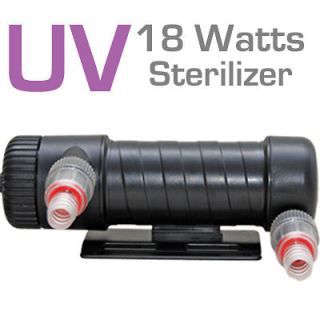 UV 18 Filter Ultraviolet Sterilizer Clarifer 18 Watts Light Bulb Algae 