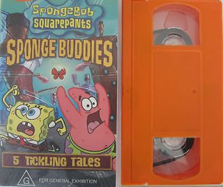 SPONGEBOB SQUAREPANTS SPONGE BUDDIES RARE PAL VHS VIDEO TAPE