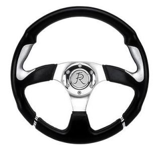 Flaming River Steering Wheel 13.8 Dia 3 Spoke FR20140FB