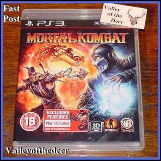 MORTAL KOMBAT 9 Sony PS3 MK9 PS 3 *EX* Fighting Combat Game UK Play 
