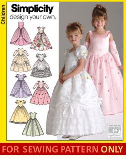 SEWING PATTERN MAKES FANCY DRESS DESIGN YOUR OWN TODDLER 3 TO GIRL 