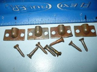 ANTIQUE FILE CABINET ROD SUPPORT BRACKET PARTS WITH MOUNTING SCREWS 