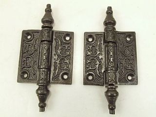 Victorian Hinges Steeple Finial Cast Iron 2x2 New
