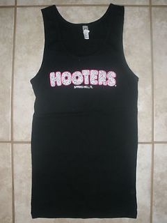 NEW WOMENS HOOTERS ANIMAL PRINT LETTERING TANK TOP FLORIDA SIZES SM 