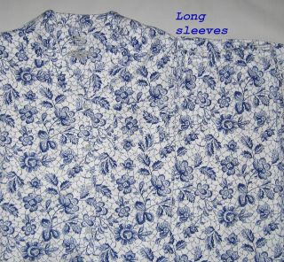   Pajamas Sleepwear Size XS S M Cabernet Blue White Floral NEW NWT