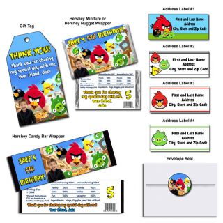 ANGRY BIRDS PARTY FAVORS BIRTHDAY INVITATIONS * MANY TO CHOOSE FROM