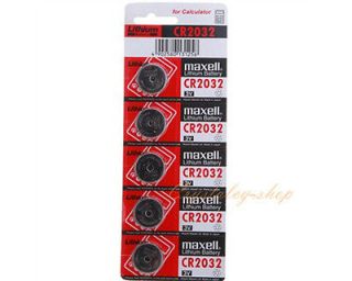 100 pcs Maxell CR2032 3V Lithium Coin Battery Japan Made