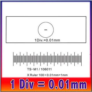   Stage calibration slide For USB camera 0.01mm Stage Micrometer