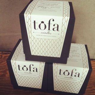 TOFA Soy Candles a Candle with a GIFT inside