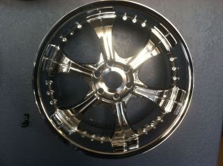VCT SCARFACE 2 22X9.5 6x139.7 CHEVY GM +18 Offset no cap BRAND NEW