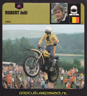 JOEL ROBERT Motocross Suzuki Motorcycle PICTURE CARD
