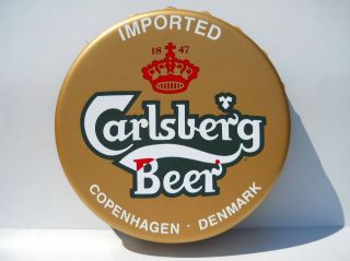 Carlsberg Beer Bottle Cap Sign Copenhagen Denmark NEW