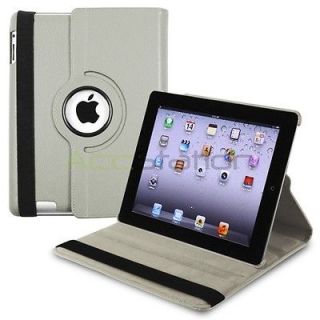   Rotating Magnetic Leather Case Stand for iPad 4 4th/3/2 Retina Display