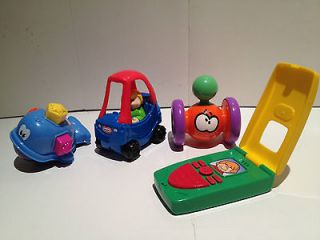 Little Tikes 4 toys Whale Cozy Coupe Phone Wheelie Wobbler Burger King 
