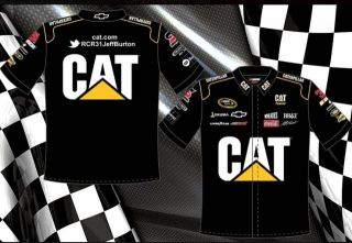 2012 Jeff Burton CAT Caterpillar Tools NASCAR Black Yellow Pit Crew 