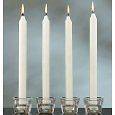Candles ~ Tapered Smokeless Dripless Deluxe Paraffin Top Quality White 