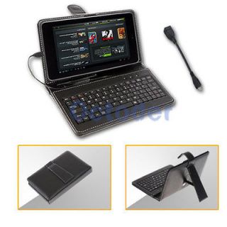 USB Keyboard Stand Cover Case+Micro USB M/F Cable for Google Nexus 
