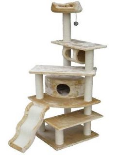 Cat Tree Scratching Scratcher Condo 45 Pet House Post Furniture New