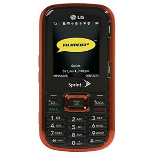 Sprint LG Rumor 2 LX265 Orange CDMA QWERTY Cell Phone No Contract Used