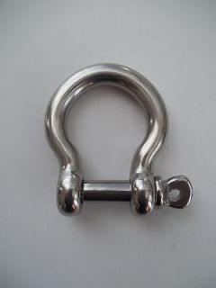   SALE  New Large Forged Stainless Steel Heavy Duty 5/16 Bow Shackle