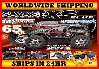 HPI Racing Savage XS Flux 4WD Waterproof 2.4GHz RTR BRAND NEW