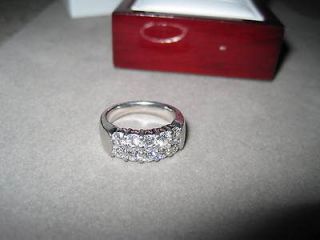HEARTS ON FIRE 10 DIAMOND RING ENCHANTMENT 1.50 CTW SOLID PLATINUM 