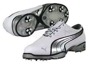 Puma Cell Fusion Golf Shoes White/Silver all sizes NEW 1447