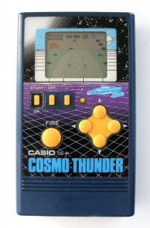 RARE VINTAGE 1983 LCD CASIO CG 81 COSMO THUNDER SPACE HENDLING GAME 