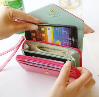   Wrist Wallet Pouch Wristlet for Cell Phone iphone Galaxy  MP4 MP5
