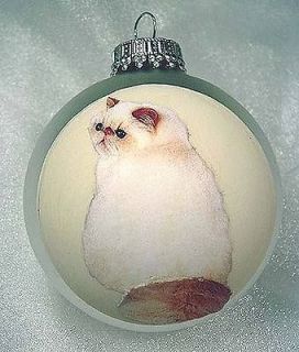 Newly listed Original Art hand painted Flame Himalayan Cat Ornament