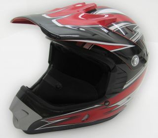 BRP Ski Doo Can Am MX Snocross Helmet   Snowmobile & ATV   Red Black 